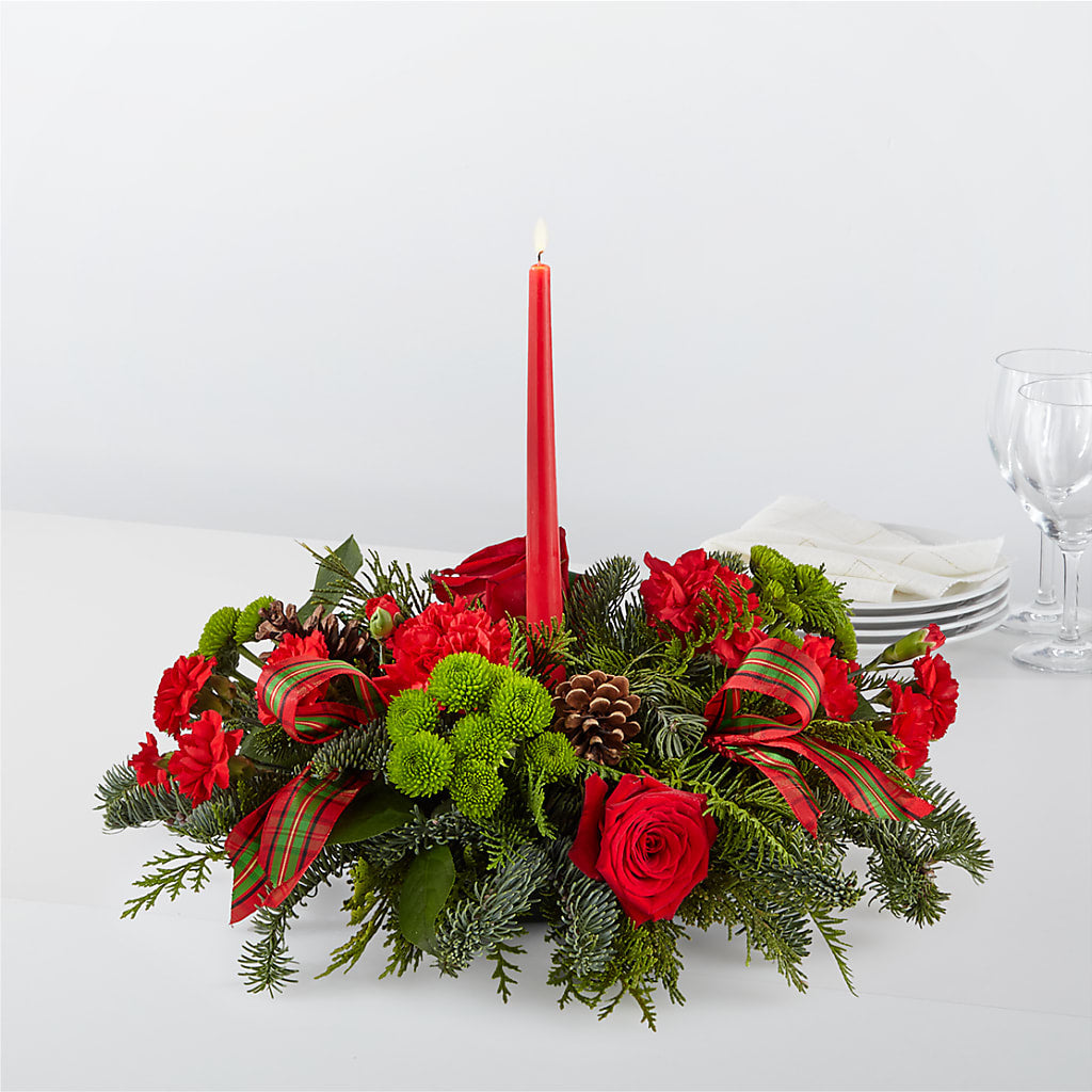 By the Candlelight Centerpiece – Nacogdoches Floral Company, Nacogdoches TX