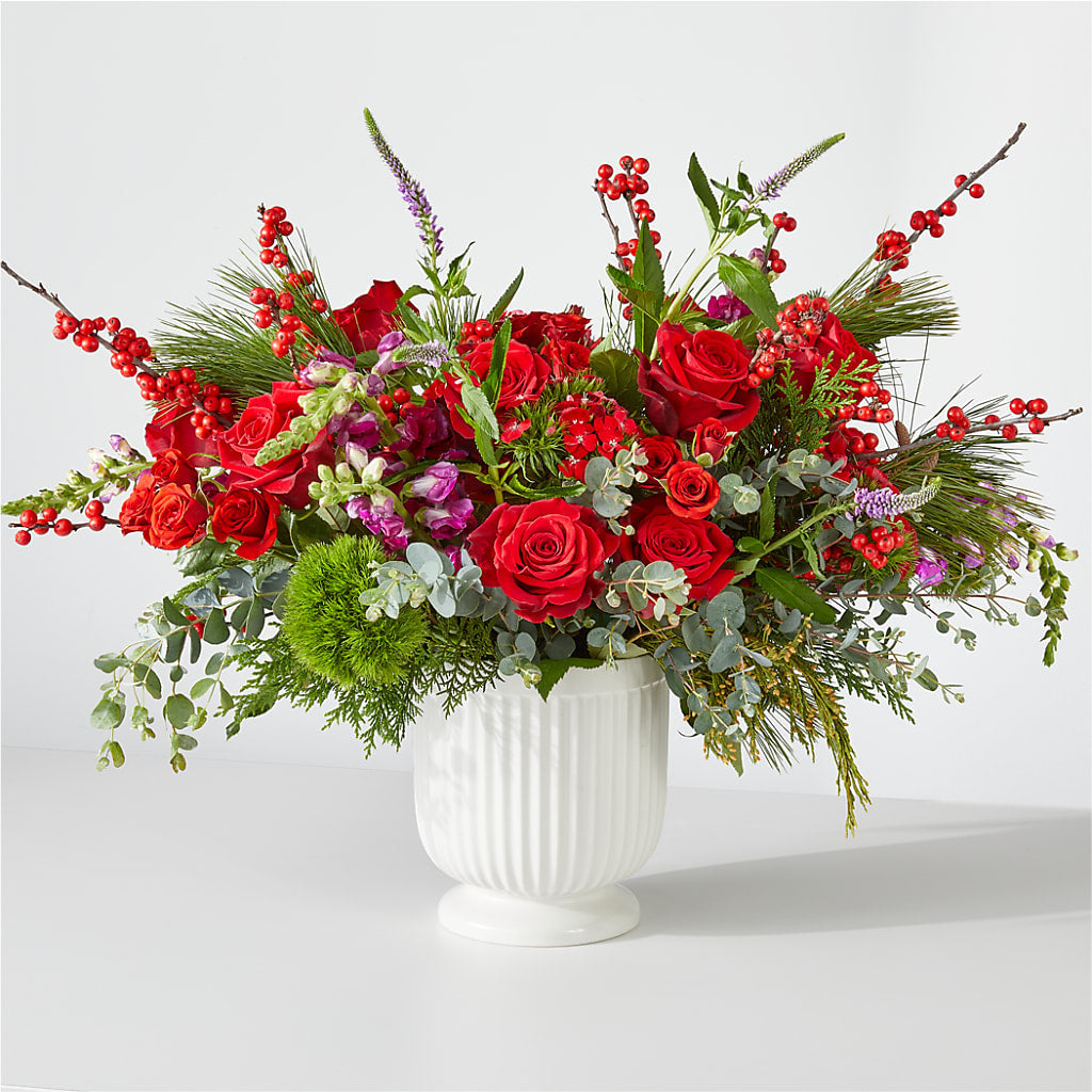 Big Red Bow Bouquet – Nacogdoches Floral Company, Nacogdoches TX