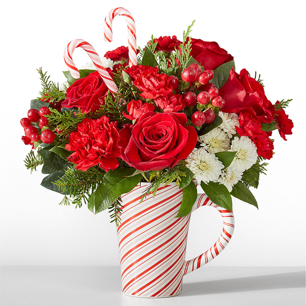 Peppermint Swirl Mug – Nacogdoches Floral Company, Nacogdoches TX