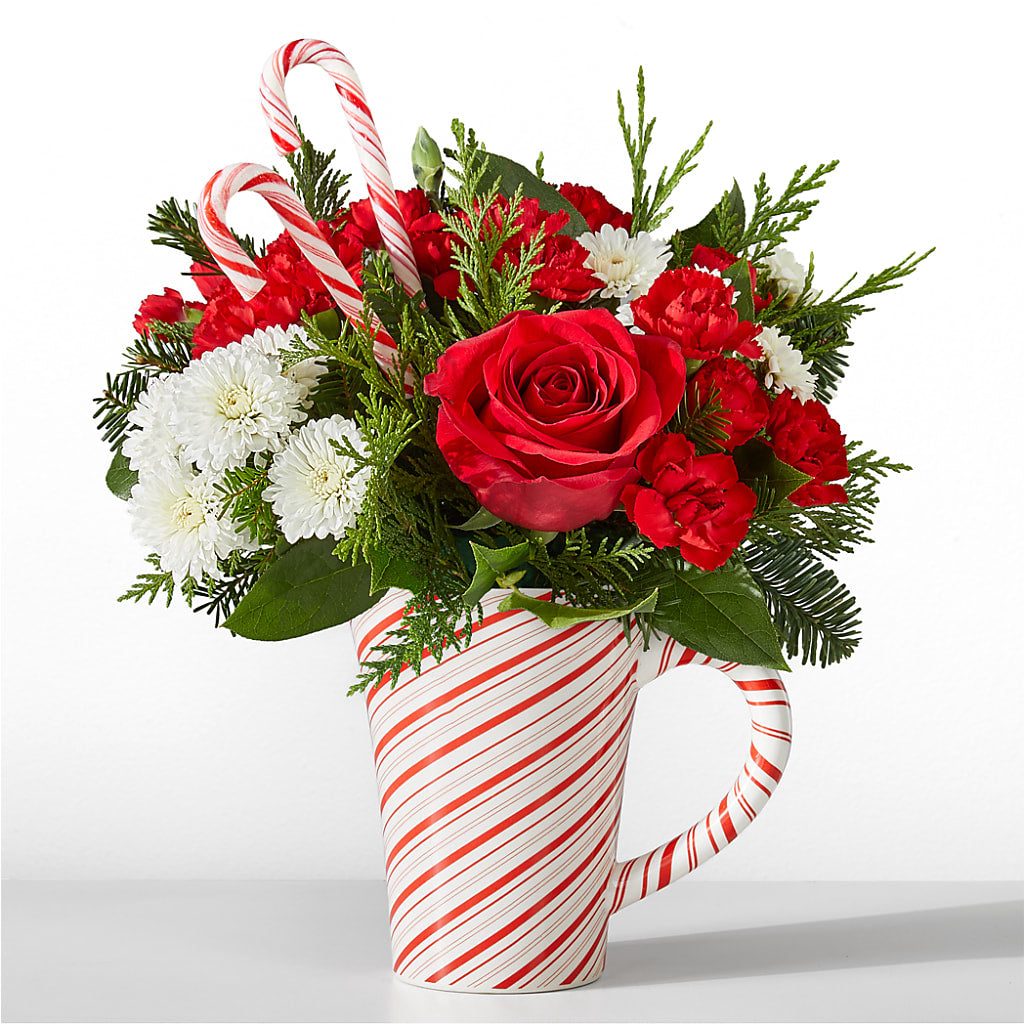 Peppermint Swirl Mug – Nacogdoches Floral Company, Nacogdoches TX