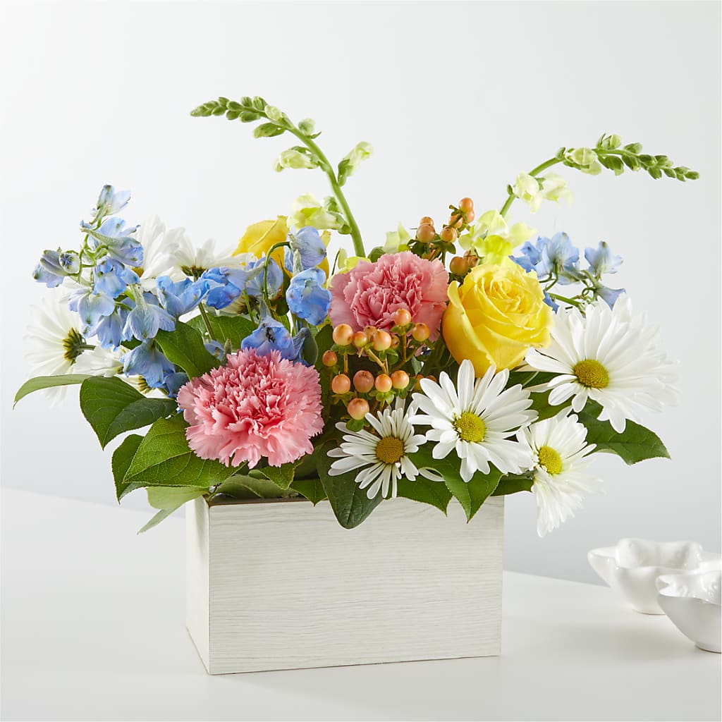 Sun Salutation Box Bouquet – Nacogdoches Floral Company, Nacogdoches TX