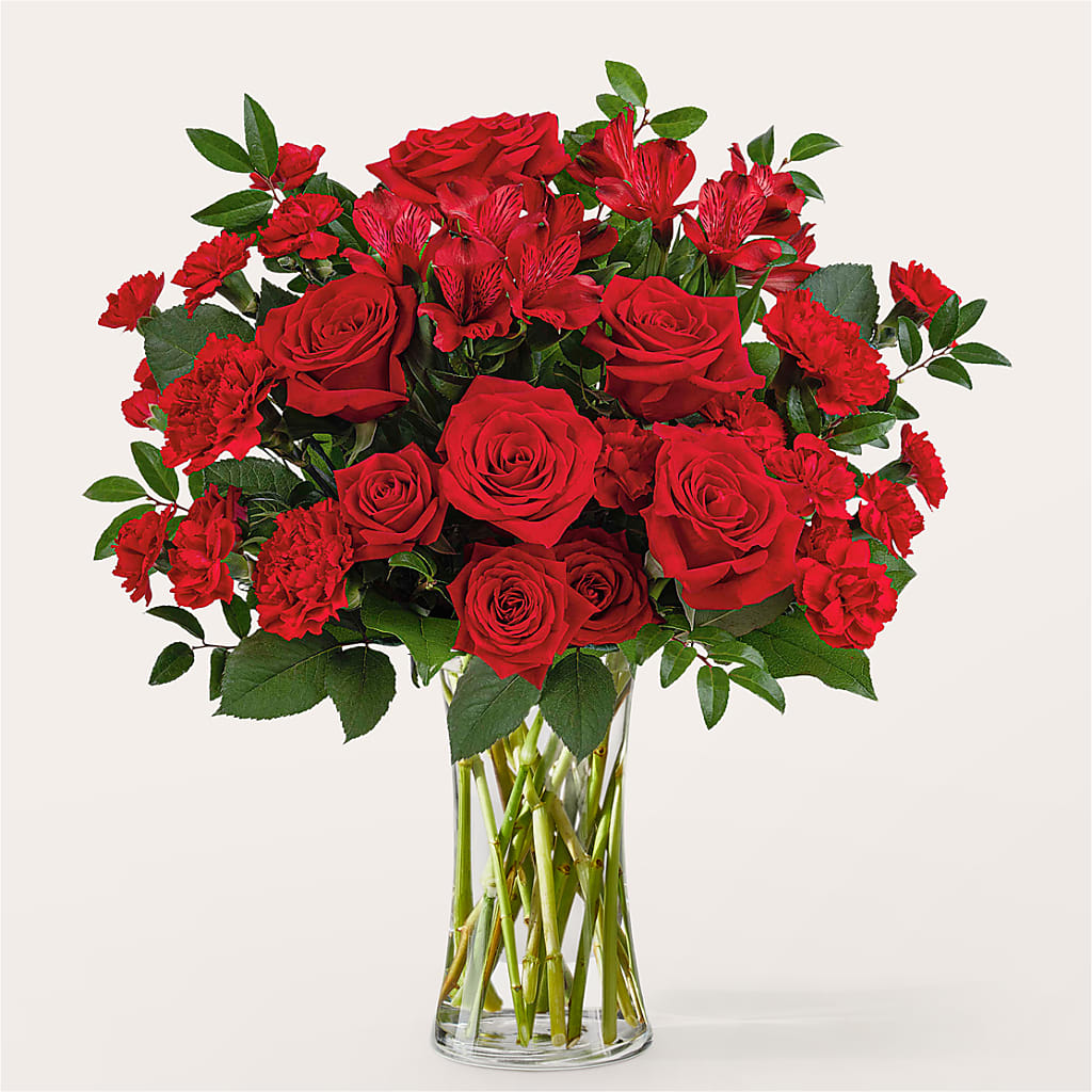 Brilliant Ruby Bouquet – Nacogdoches Floral Company, Nacogdoches TX