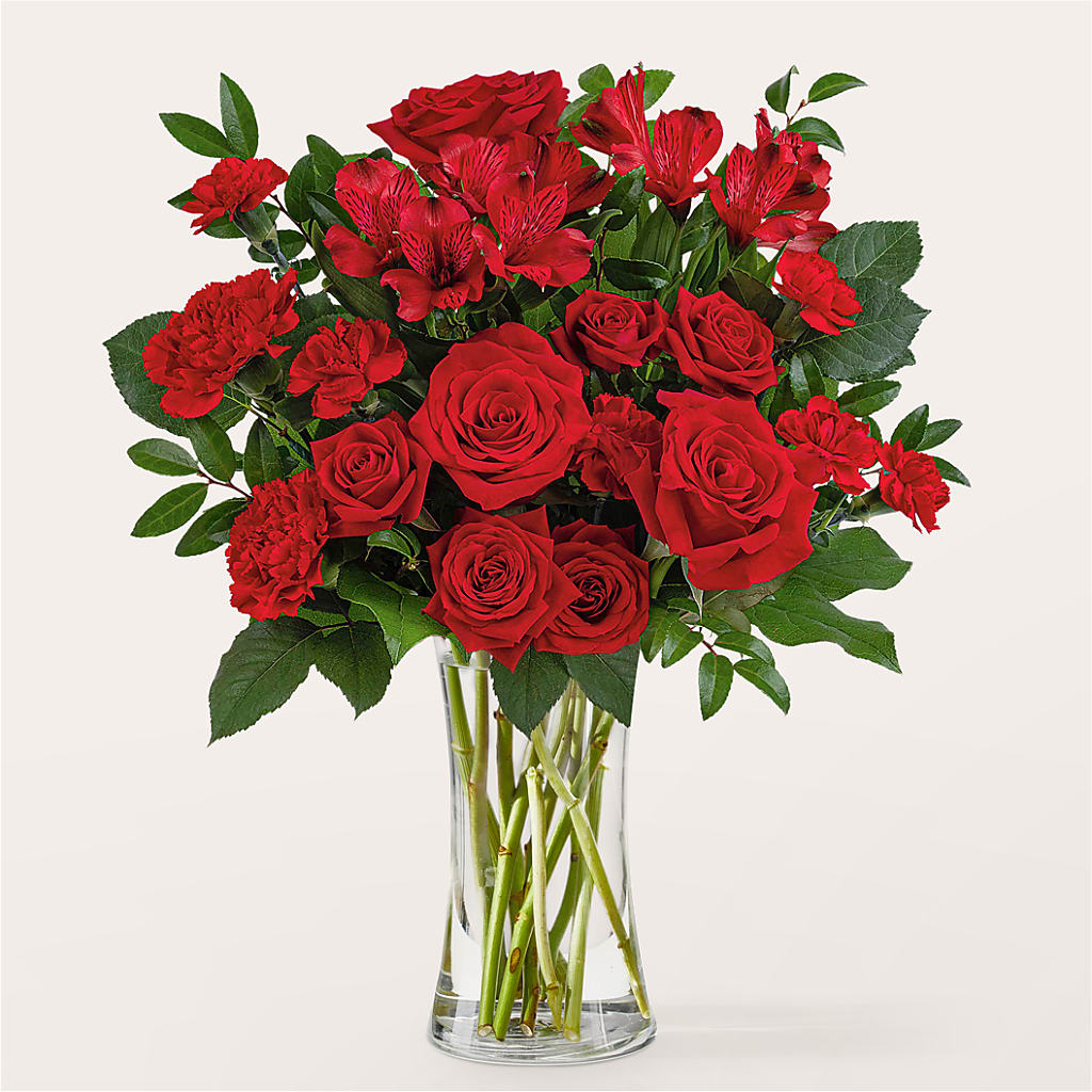 Brilliant Ruby Bouquet – Nacogdoches Floral Company, Nacogdoches TX