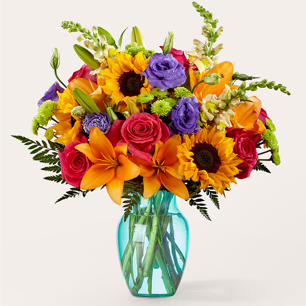 Double Rainbow Bouquet – Nacogdoches Floral Company, Nacogdoches TX
