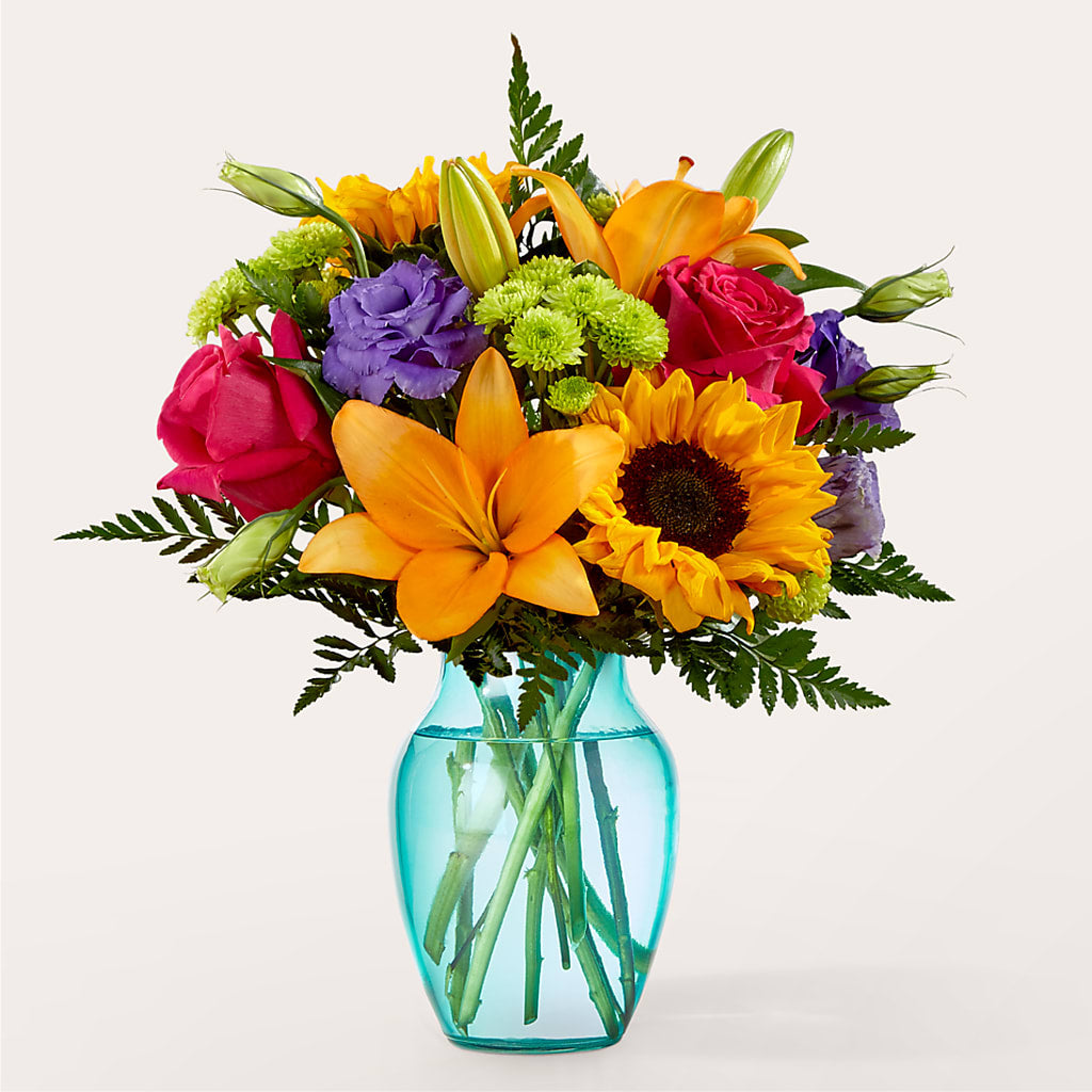 Double Rainbow Bouquet – Nacogdoches Floral Company, Nacogdoches TX