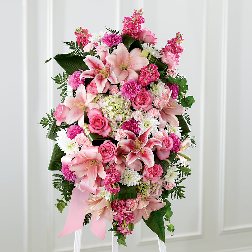 Comforting Standing Spray – Nacogdoches Floral Company, Nacogdoches TX