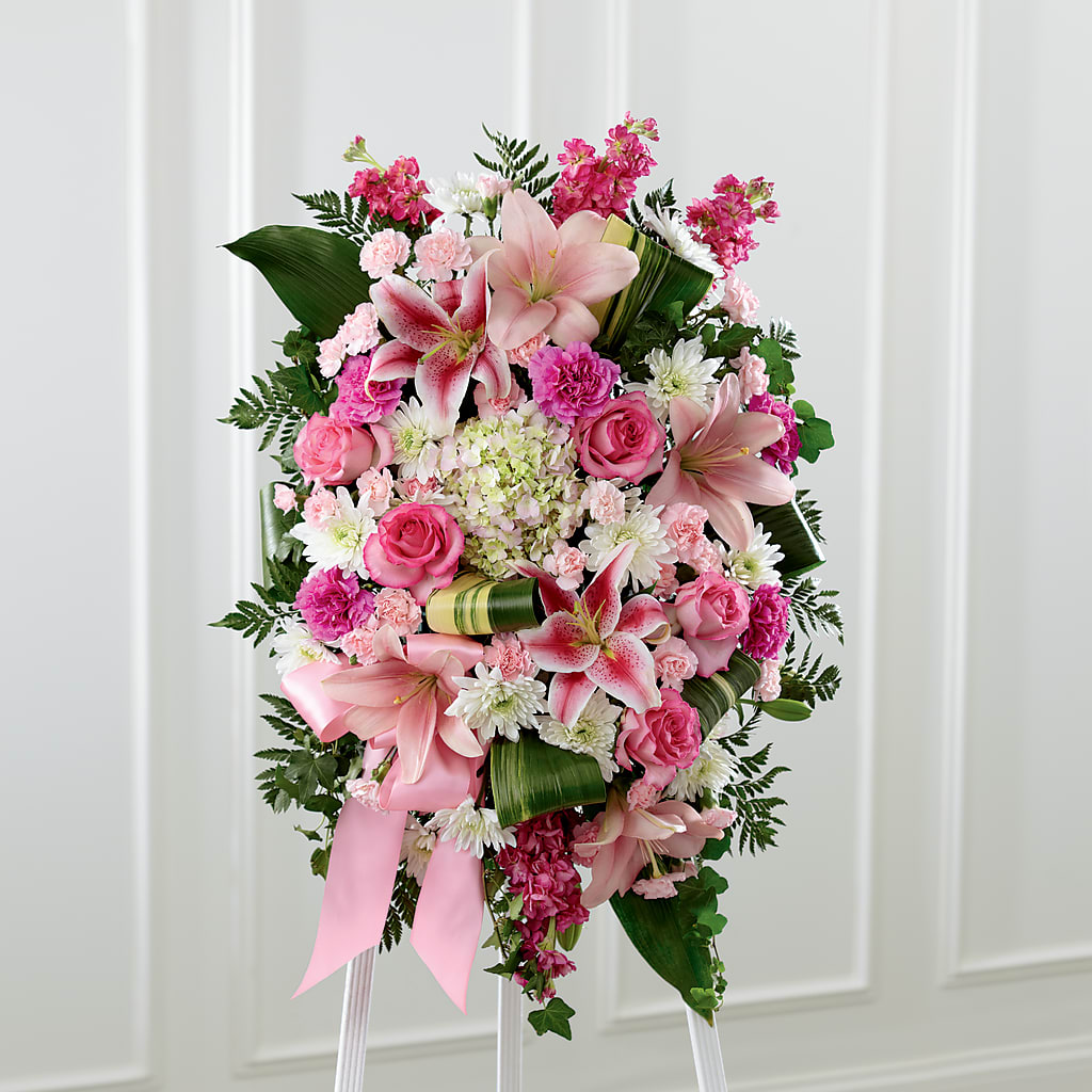 Comforting Standing Spray – Nacogdoches Floral Company, Nacogdoches TX