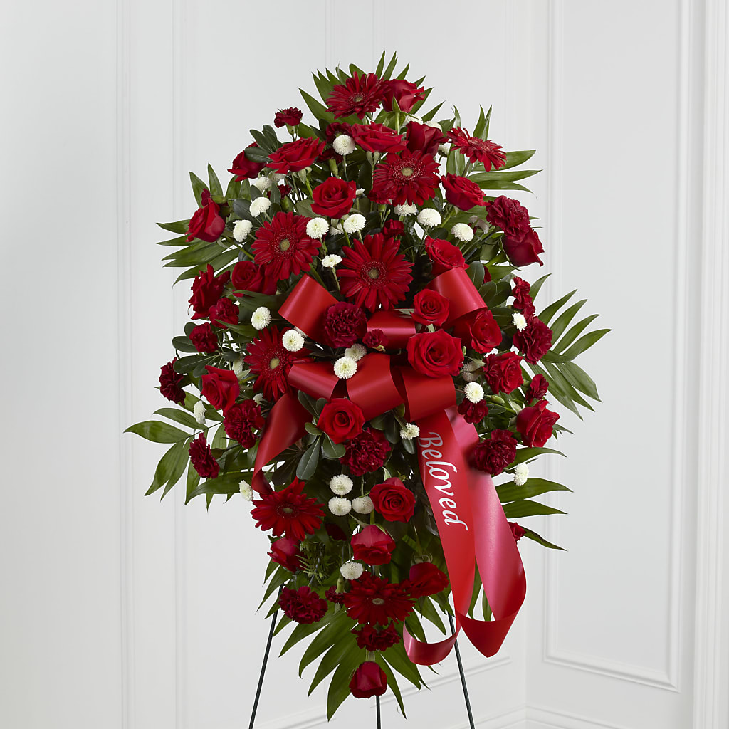 Treasured Memories Standing Spray – Nacogdoches Floral Company, Nacogdoches TX