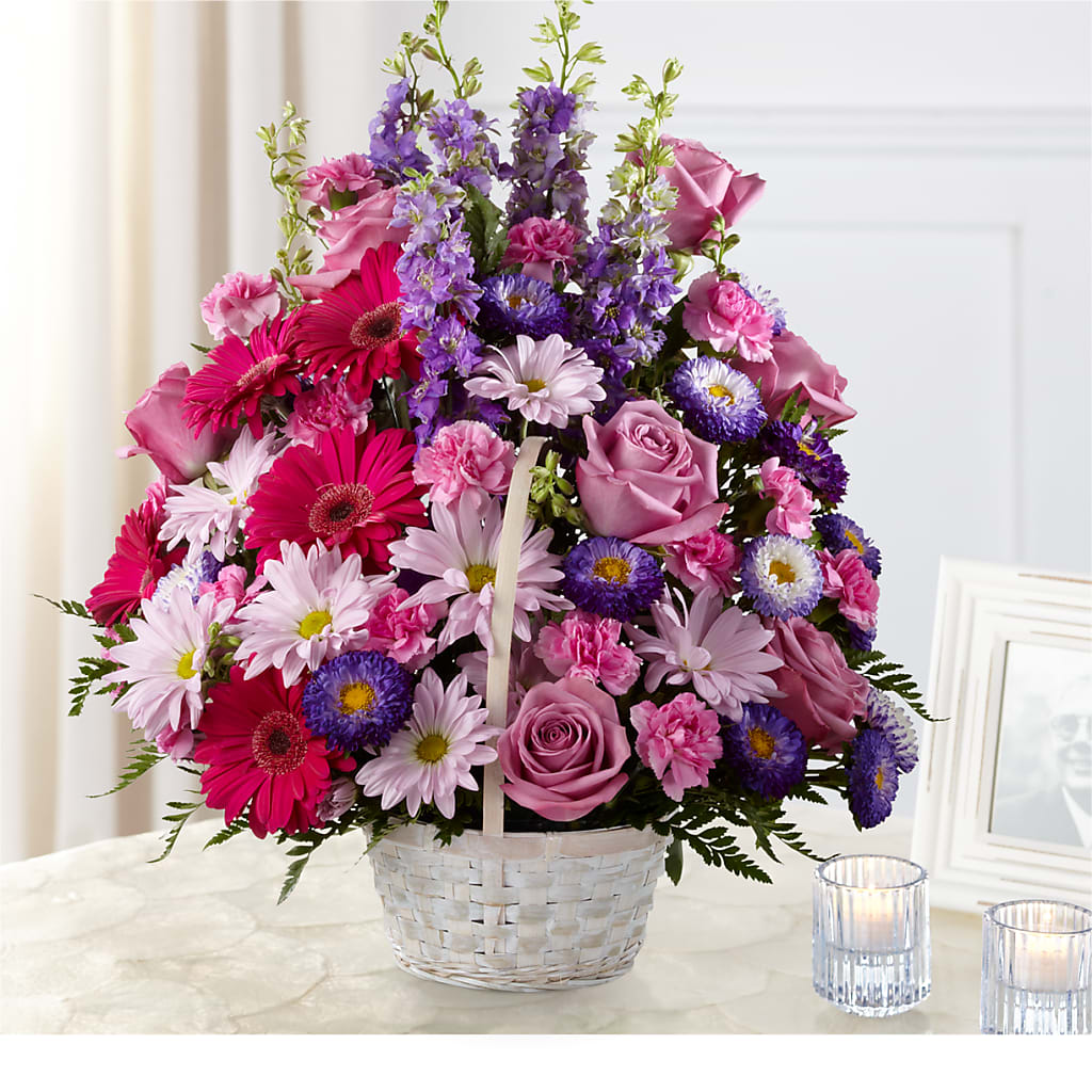 Pastel Peace Basket – Nacogdoches Floral Company, Nacogdoches TX