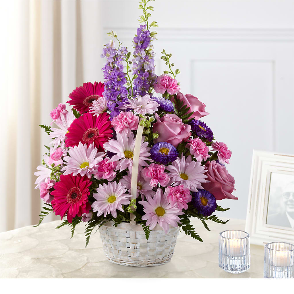 Pastel Peace Basket – Nacogdoches Floral Company, Nacogdoches TX