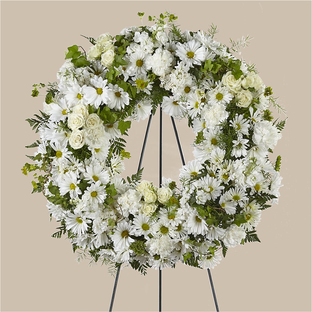 Faithful Wishes Wreath – Nacogdoches Floral Company, Nacogdoches TX