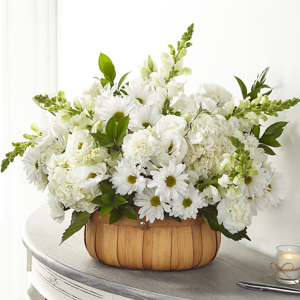 Pure Ivory Basket – Nacogdoches Floral Company, Nacogdoches TX