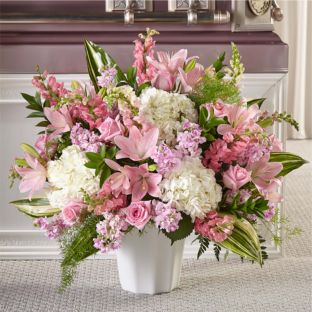 Simply Serene Floor Basket – Nacogdoches Floral Company, Nacogdoches TX