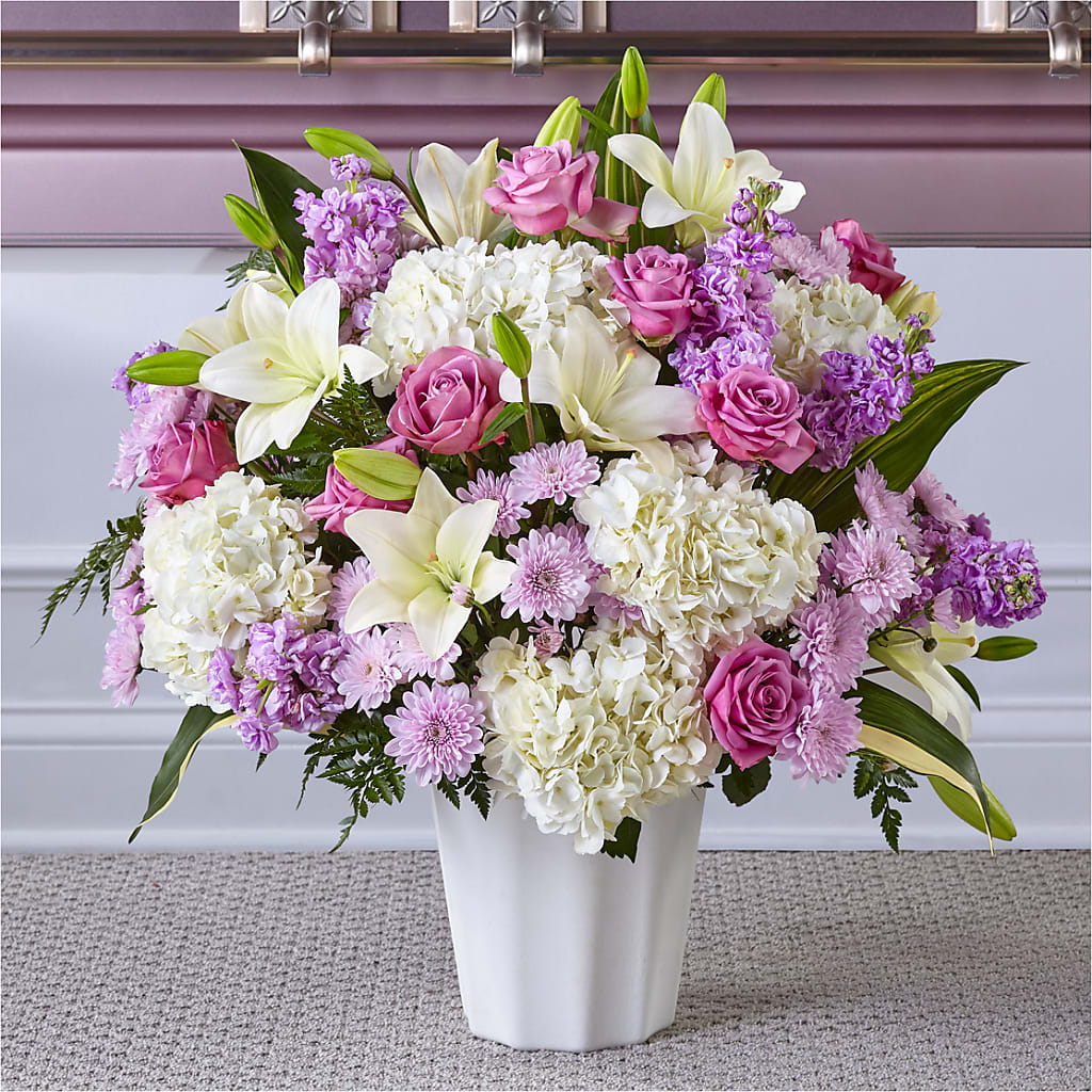 Heaven Sent Floor Basket – Nacogdoches Floral Company, Nacogdoches TX