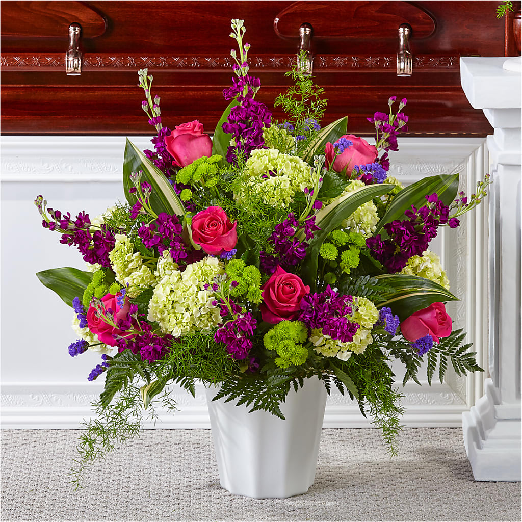 Beautiful Horizons Floor Basket – Nacogdoches Floral Company, Nacogdoches TX