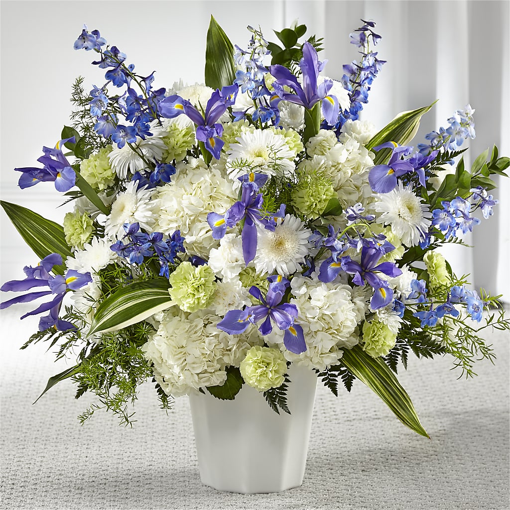 Soft Serenity Floor Basket – Nacogdoches Floral Company, Nacogdoches TX