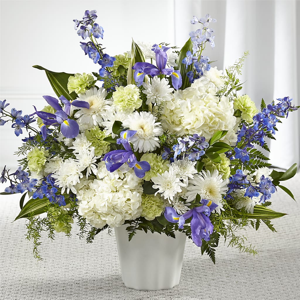 Soft Serenity Floor Basket – Nacogdoches Floral Company, Nacogdoches TX