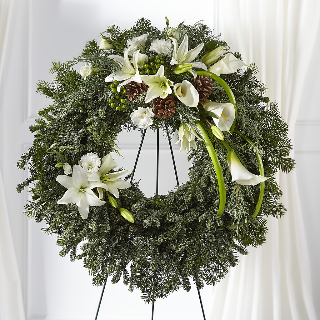 Greens of Hope Wreath – Nacogdoches Floral Company, Nacogdoches TX