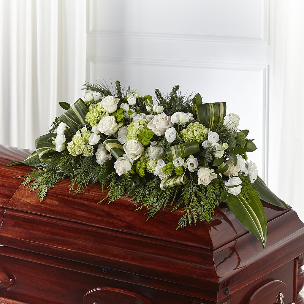 Hopeful Gesture Casket Spray – Nacogdoches Floral Company, Nacogdoches TX