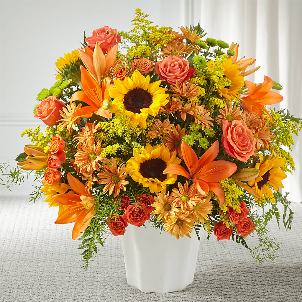 Harvest Thoughts Floor Basket – Nacogdoches Floral Company, Nacogdoches TX