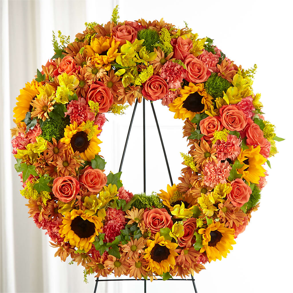 Autumnal Memories Wreath (Standard) – Nacogdoches Floral Company, Nacogdoches TX