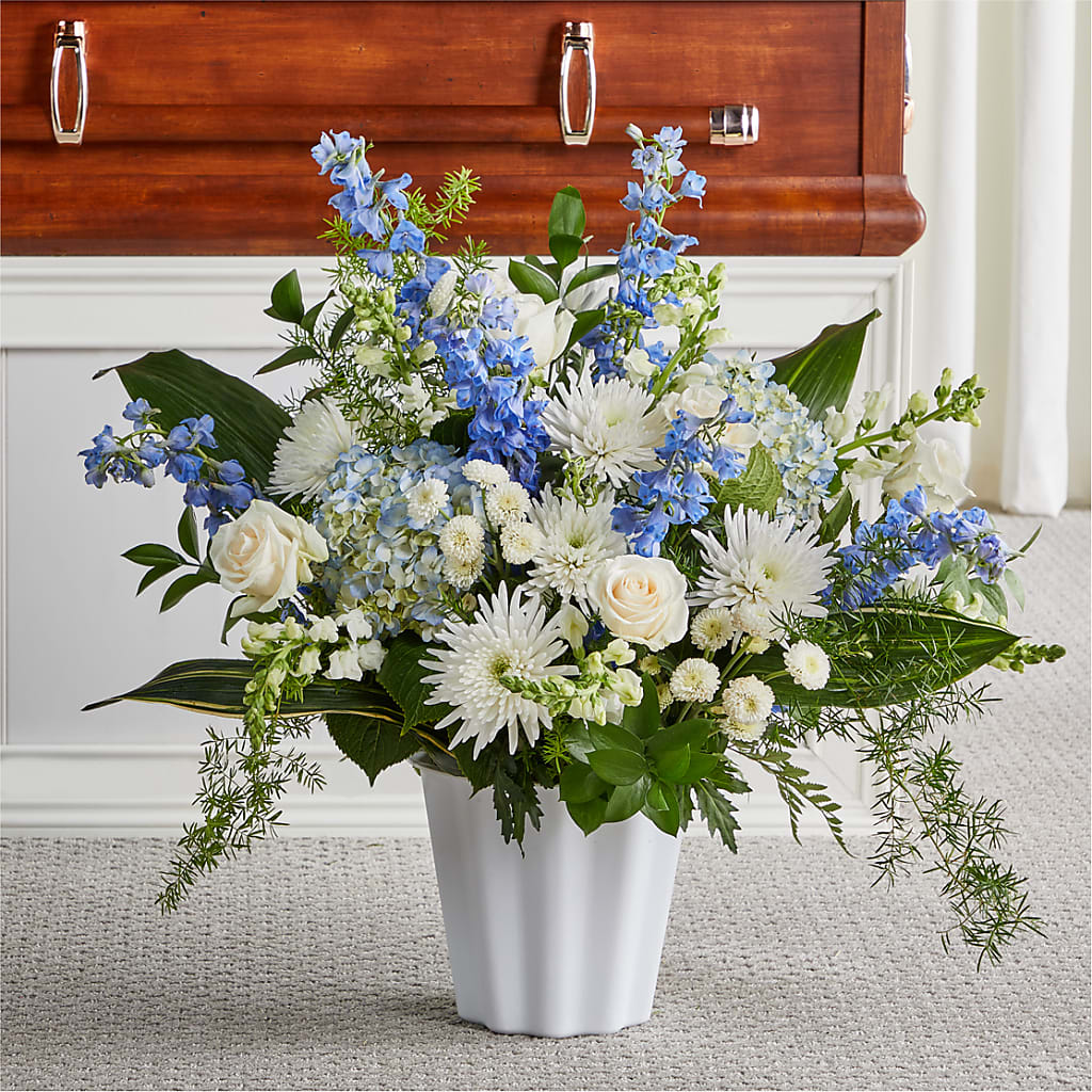 Everlasting Memories Floor Basket – Nacogdoches Floral Company, Nacogdoches TX