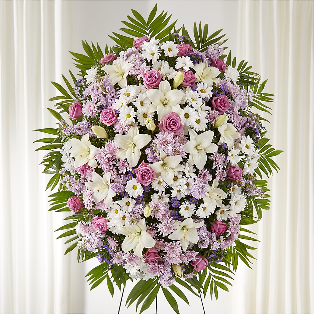 Surrounded by Love Standing Spray – Nacogdoches Floral Company, Nacogdoches TX