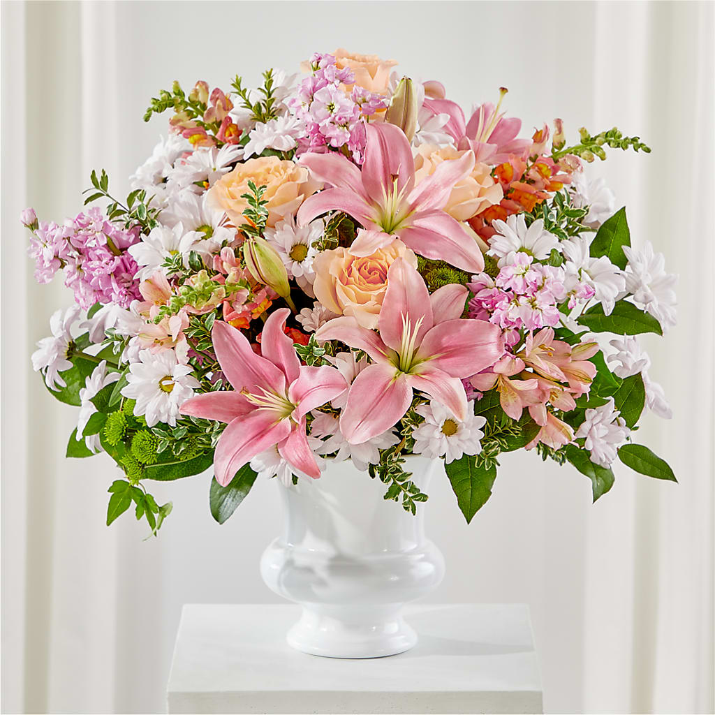 Heartfelt Gesture Urn Arrangement – Nacogdoches Floral Company, Nacogdoches TX