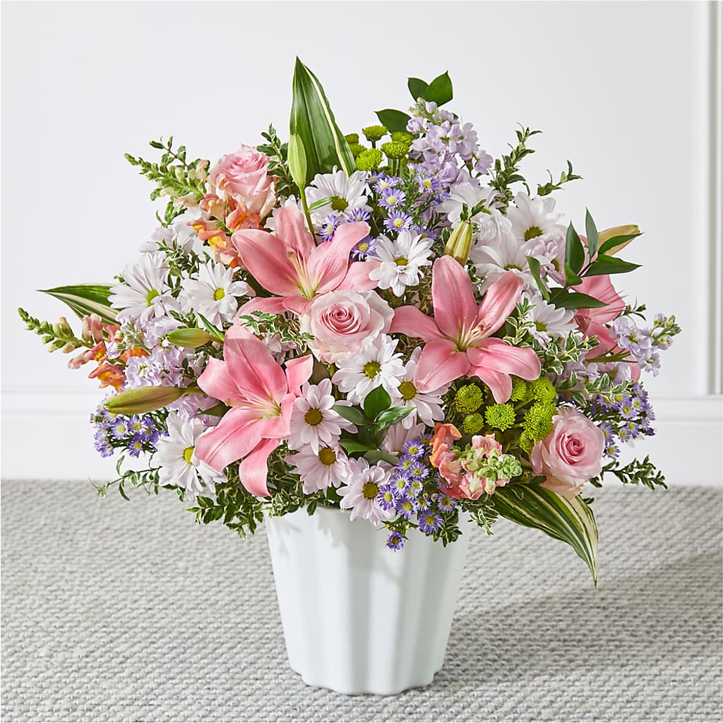 Abundant Compassion Floor Basket – Nacogdoches Floral Company, Nacogdoches TX