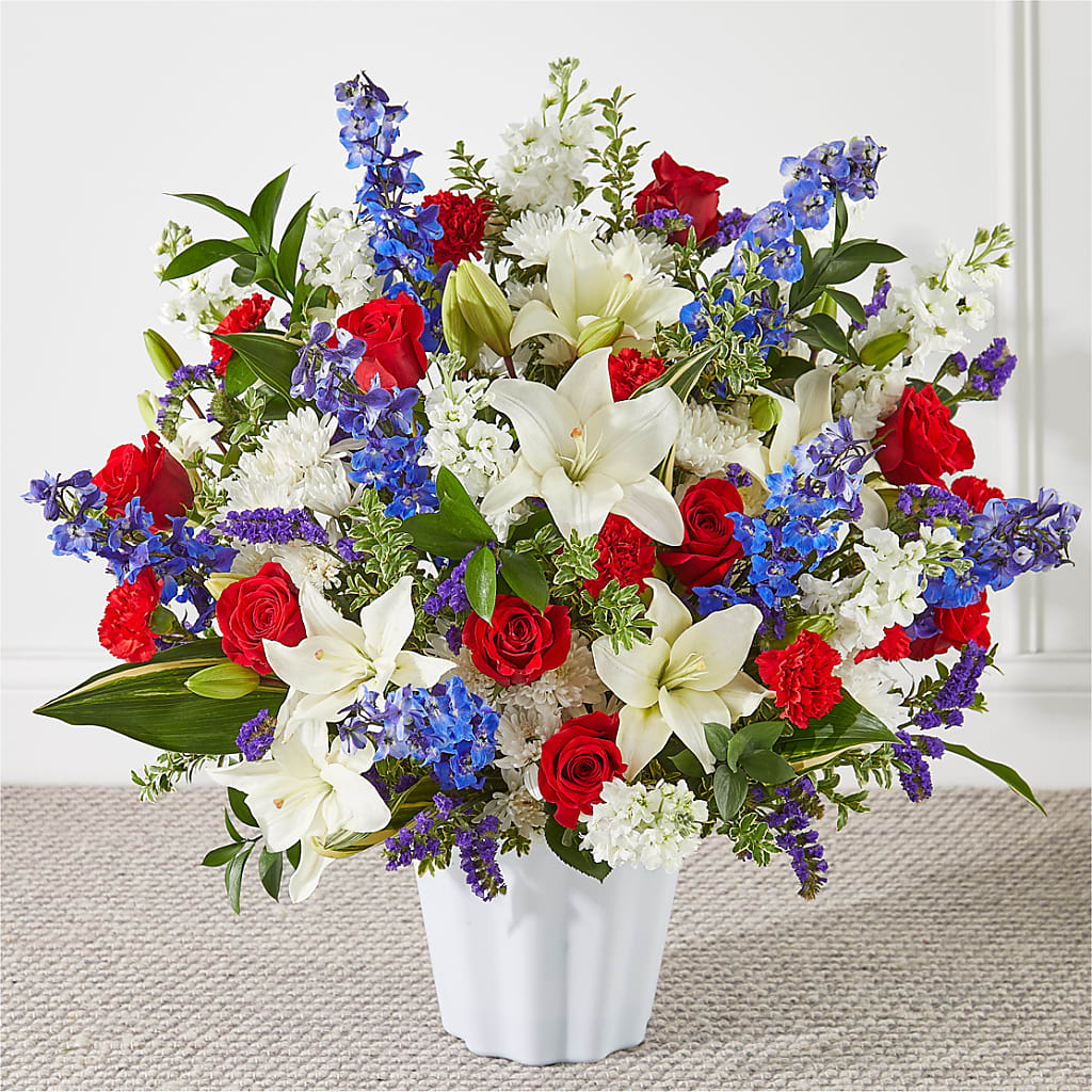 Consoled Floor Basket – Nacogdoches Floral Company, Nacogdoches TX