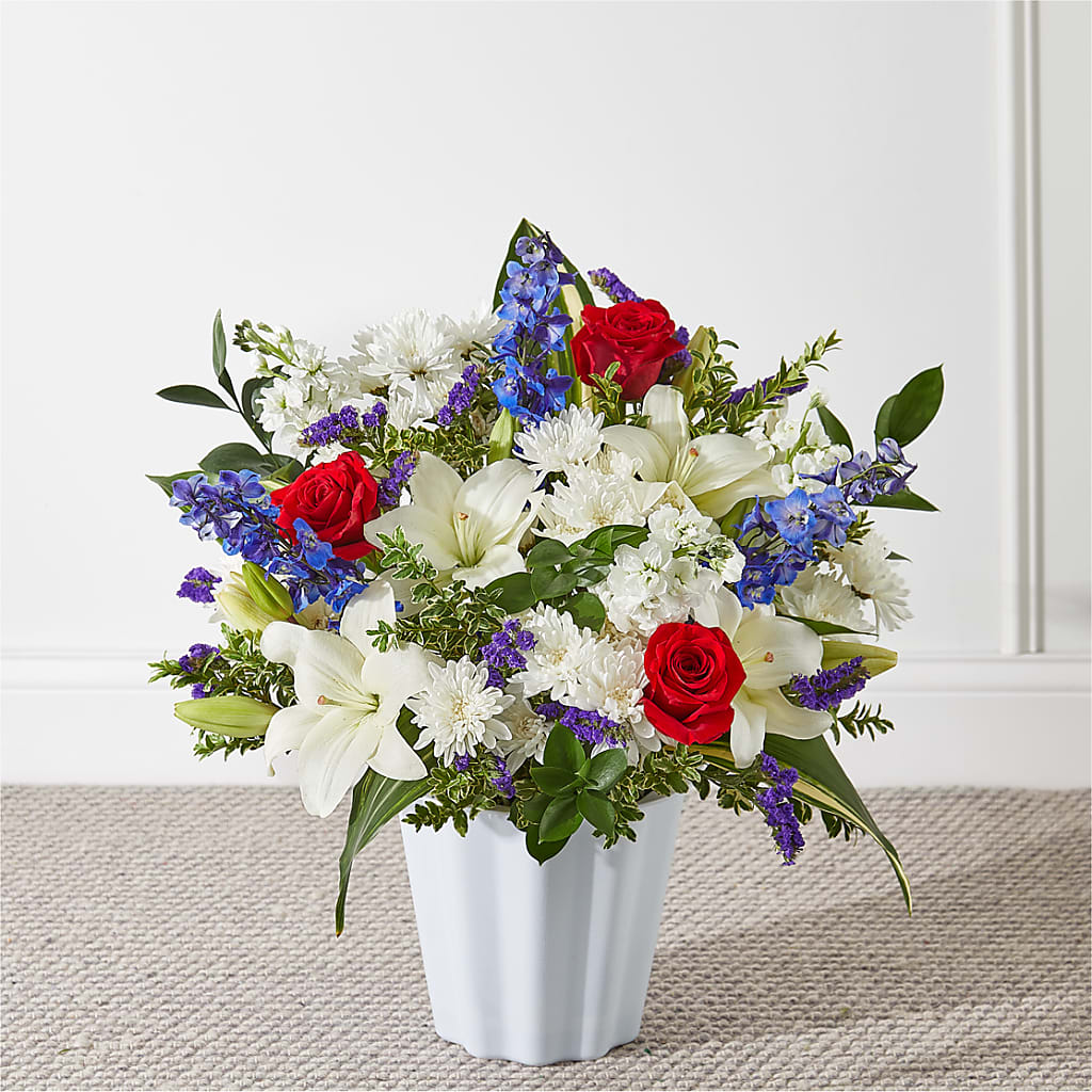 Consoled Floor Basket – Nacogdoches Floral Company, Nacogdoches TX