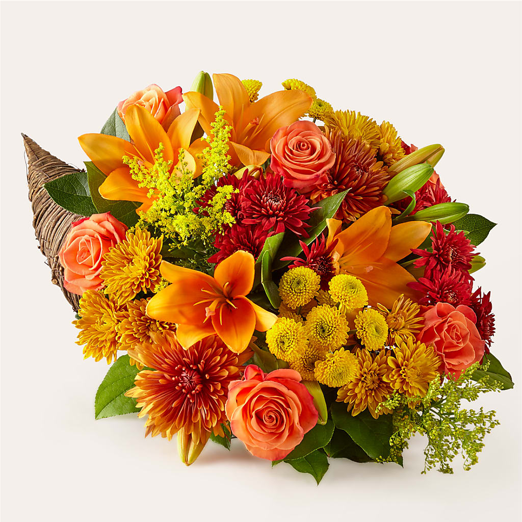 Feast of Color Cornucopia – Nacogdoches Floral Company, Nacogdoches TX
