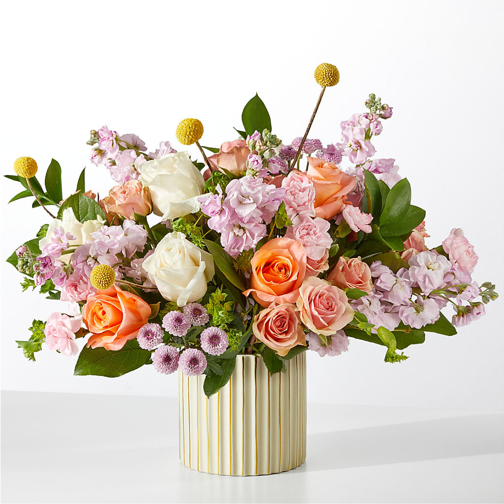 French Market Bouquet with Ivory Vase – Nacogdoches Floral Company, Nacogdoches TX