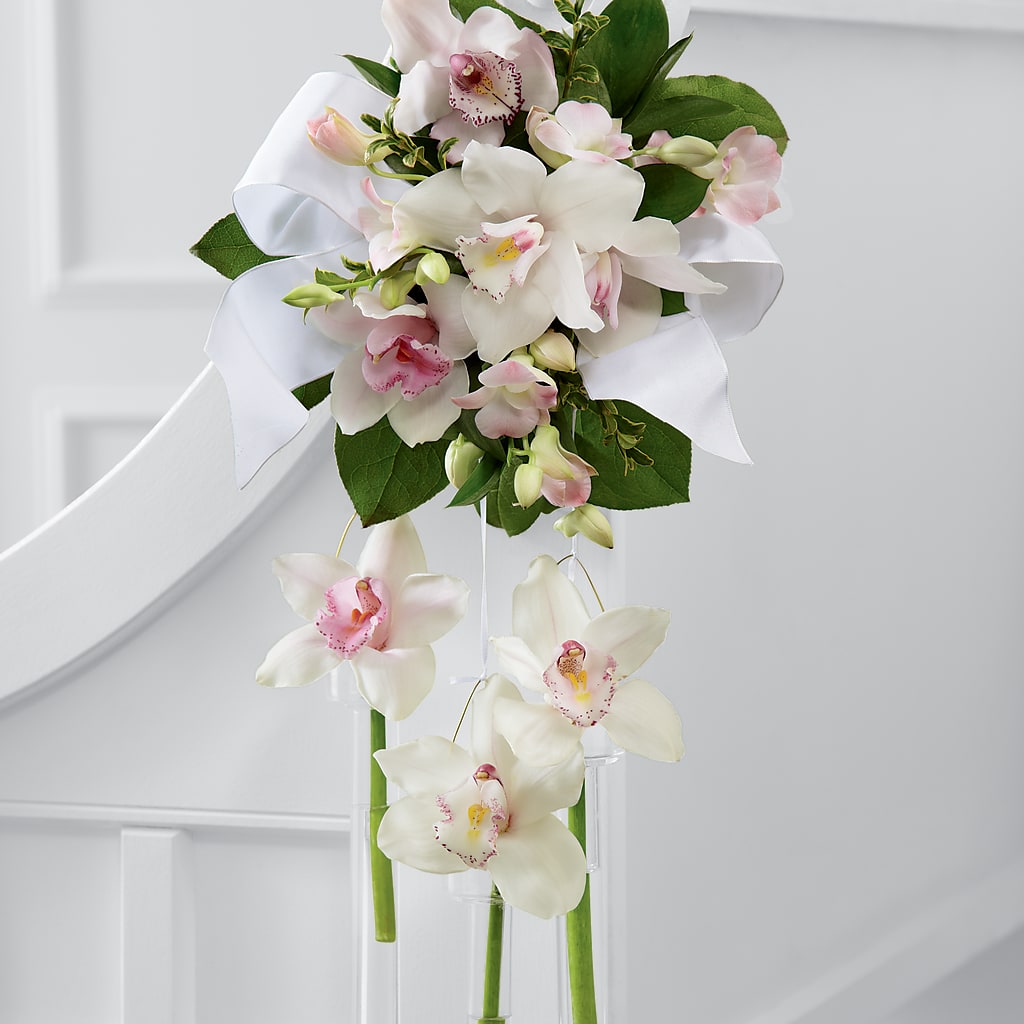 Perfect Entrance Pew Arrangement – Nacogdoches Floral Company, Nacogdoches TX