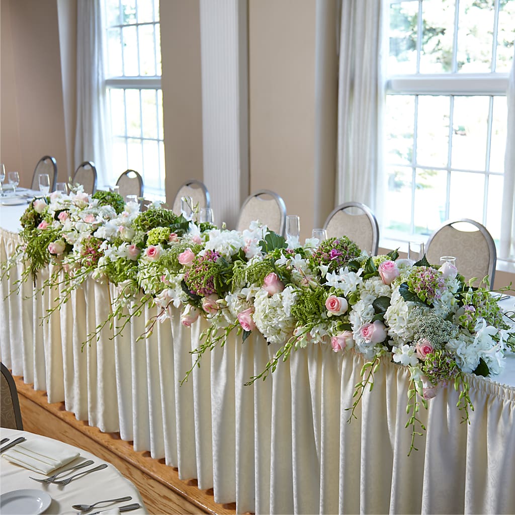 State of Joy Head Table Arrangement – Nacogdoches Floral Company, Nacogdoches TX