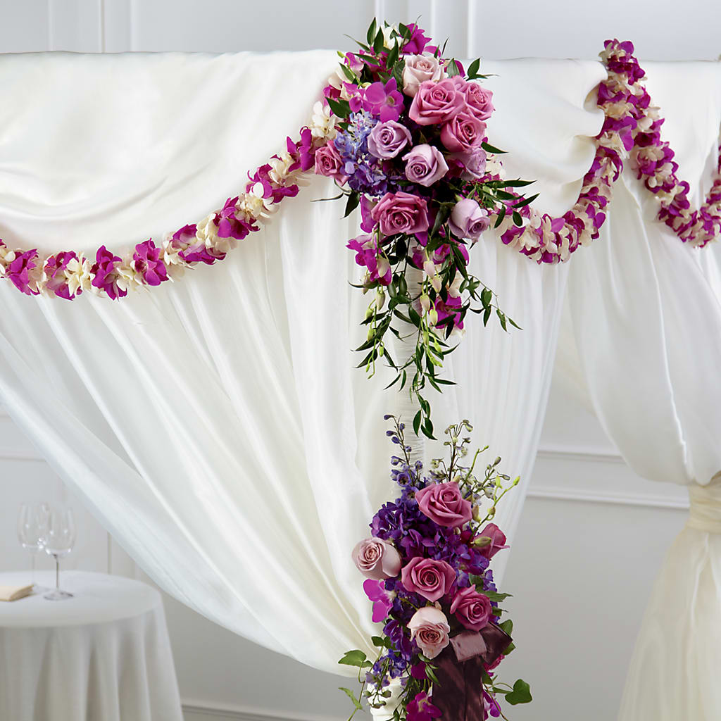 Color & Light Chuppah Decor – Nacogdoches Floral Company, Nacogdoches TX