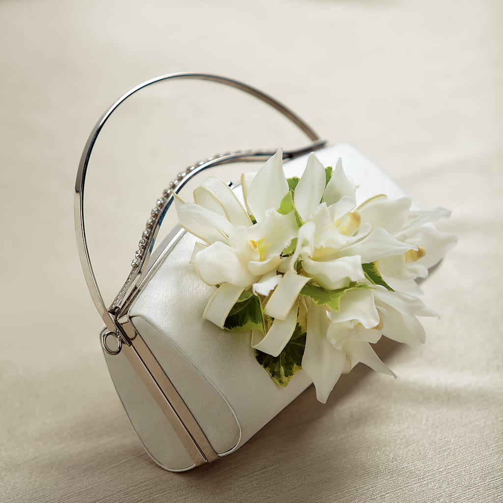 White Purse Decor – Nacogdoches Floral Company, Nacogdoches TX