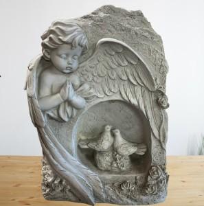 Praying angel and Doves
