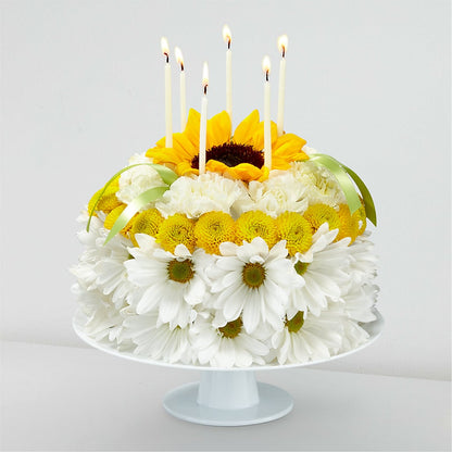Birthday Smiles Floral Cake –  Nacogdoches Floral Company, Nacogdoches TX
