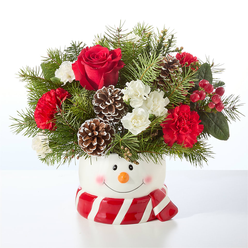 Jolly Snowman Bouquet –  Nacogdoches Floral Company, Nacogdoches TX