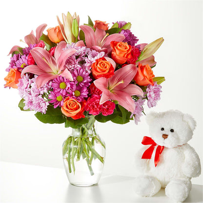 One and Only Bouquet and Bear Bundle –  Nacogdoches Floral Company, Nacogdoches TX