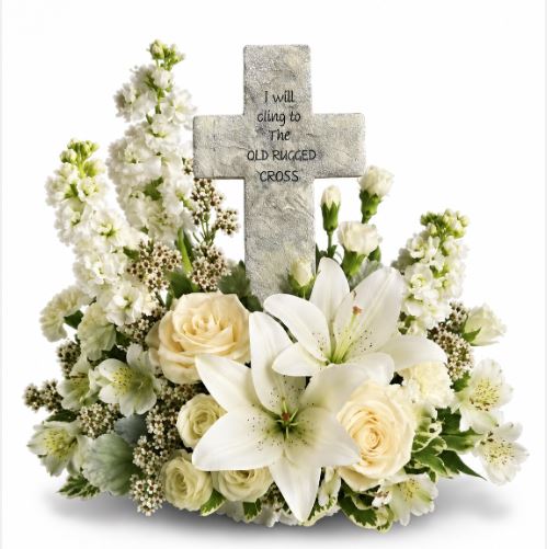 Old rugged cross –  Nacogdoches Floral Company, Nacogdoches TX