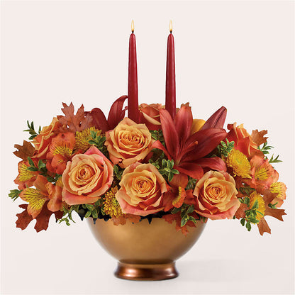 Harvest Table Centerpiece –  Nacogdoches Floral Company, Nacogdoches TX