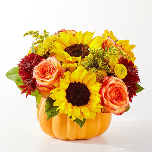 Golden Gourd Pumpkin Bouquet –  Nacogdoches Floral Company, Nacogdoches TX