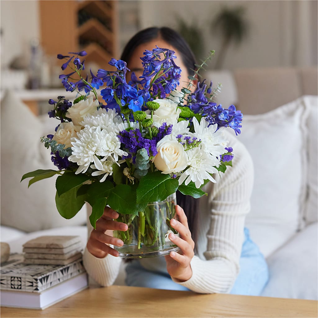 Cerulean Waves Bouquet –  Nacogdoches Floral Company, Nacogdoches TX