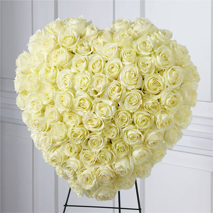 Elegant Remembrance Standing Heart –  Nacogdoches Floral Company, Nacogdoches TX