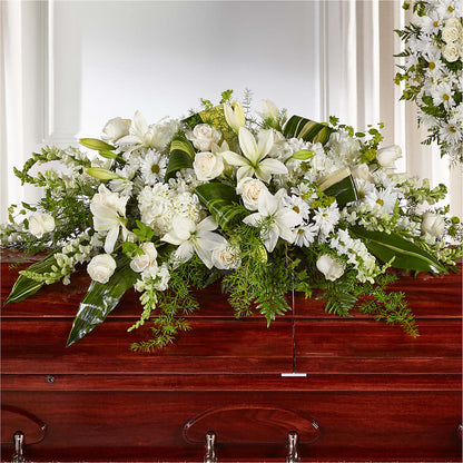 Abundance Casket Spray –  Nacogdoches Floral Company, Nacogdoches TX