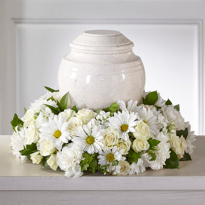 Ivory Gardens Cremation Adornment –  Nacogdoches Floral Company, Nacogdoches TX