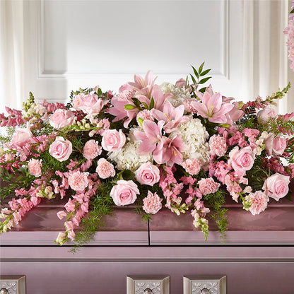 Life & Remembrance Casket Spray –  Nacogdoches Floral Company, Nacogdoches TX