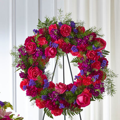 Calming Colors Wreath –  Nacogdoches Floral Company, Nacogdoches TX